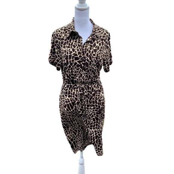 En Focus studio animal print dress size 10. - Picture 2 of 14
